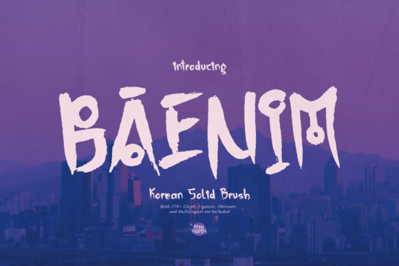 Baenim Font: Bold Korean-Inspired Branding for Small Business
