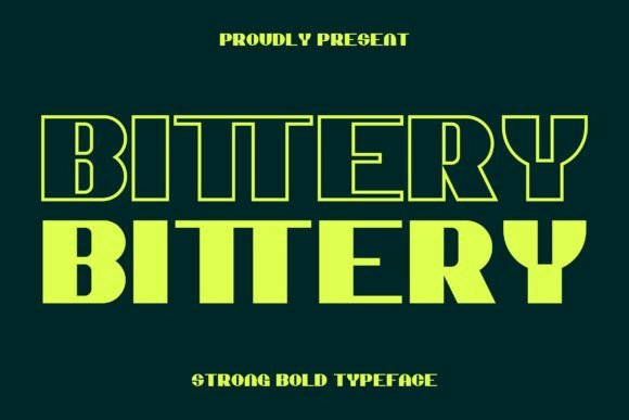 Bittery Font: A Bold Display Typeface for Modern Web Design