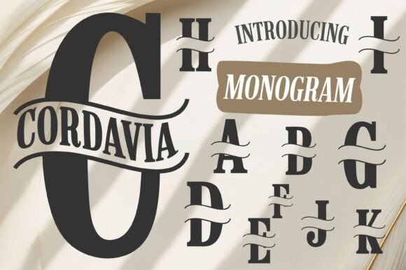 Cordavia Monogram Font: An Editorial Design Review