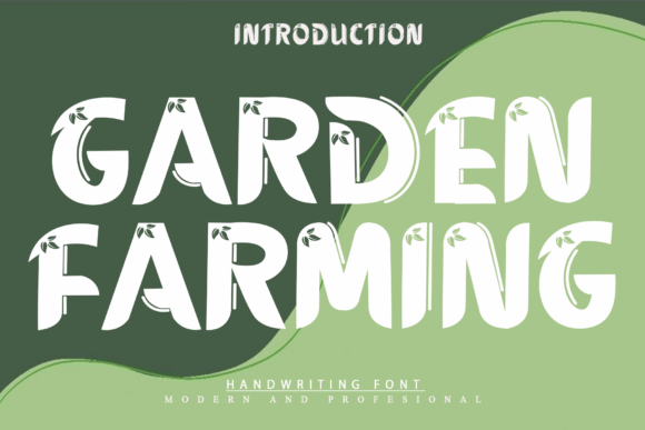 Garden Farming Font: Organic Display Typography for Web Design