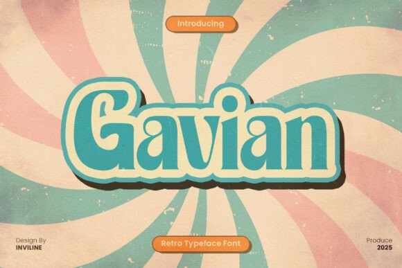 Gavian Regular: A Retro Font for Editorial Design