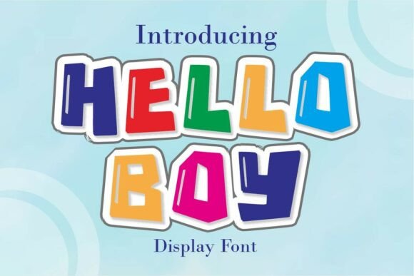 Helloboy Regular: A Vibrant Display Font for Bold Branding