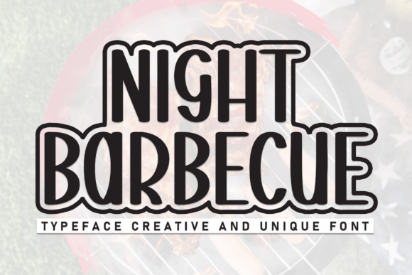 Night Barbecue Font: A Playful Display Typeface for Editorial Design