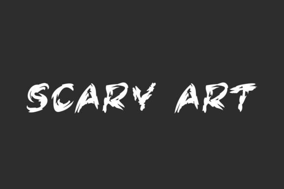 Scary Art Font Review: Testing a Rough Brush Typeface