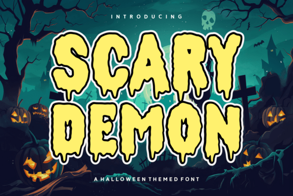 Scary Demon Font: Elevate Halloween Marketing Visuals