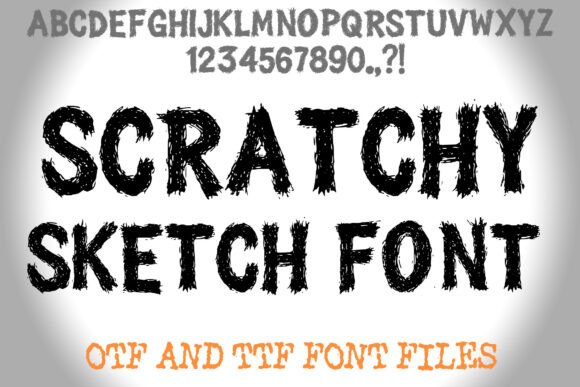 Scratchy Sketch Font: Adding Raw Texture to Brand Identity