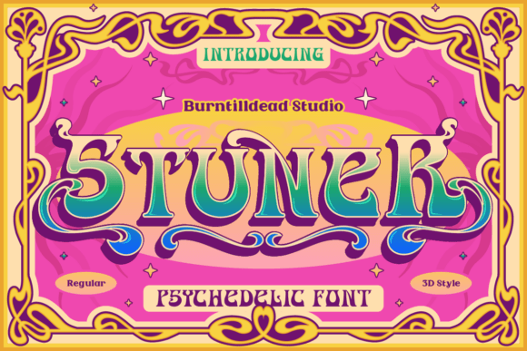 Stuner Font: Retro Display Type for Handmade Labels