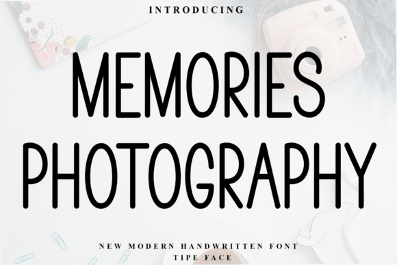Testing Memories Photography Font for Warm Brand Identity