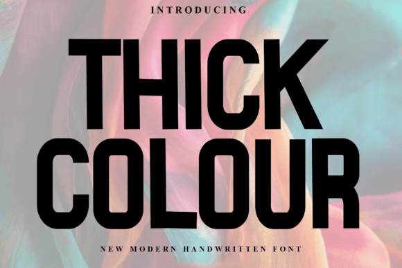 Thick Colour Font: Adding Warmth to Web Layouts