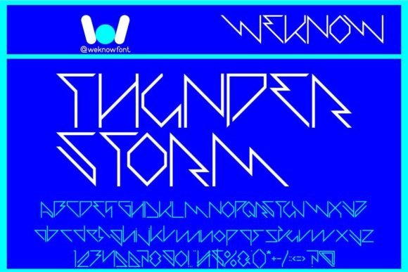 Thunder Storm Font: Bold Branding for Small Business