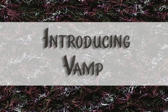 Vamp: A Display Font That Charifies Editorial Identity